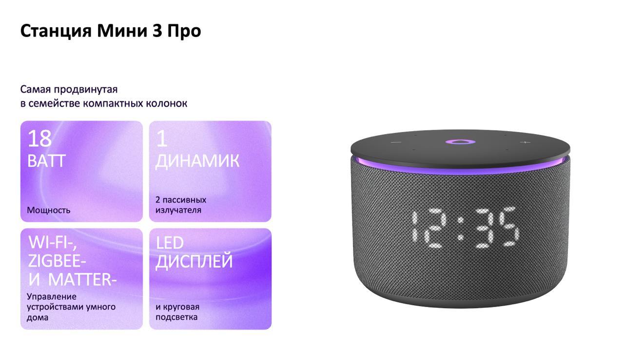 Яндекс представил три умные колонки 1